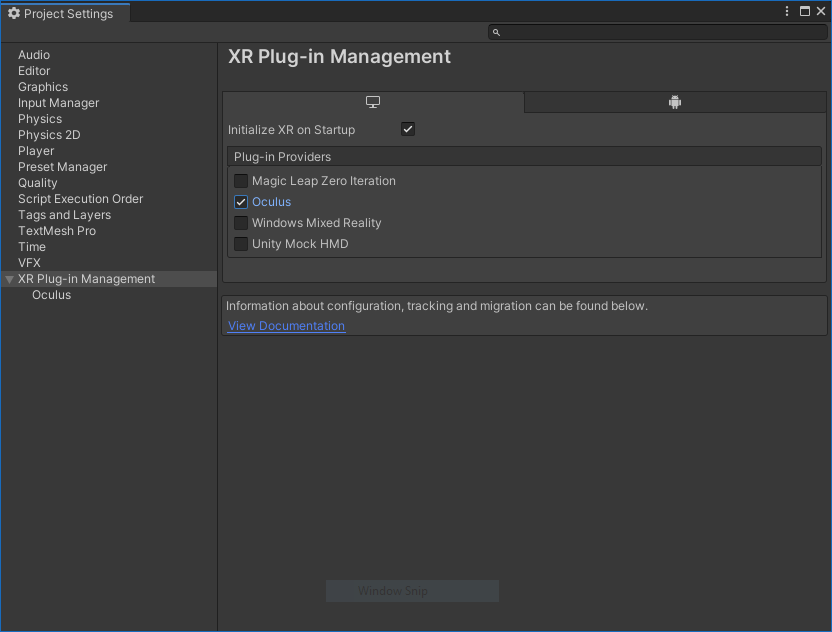 xr-plugin-management